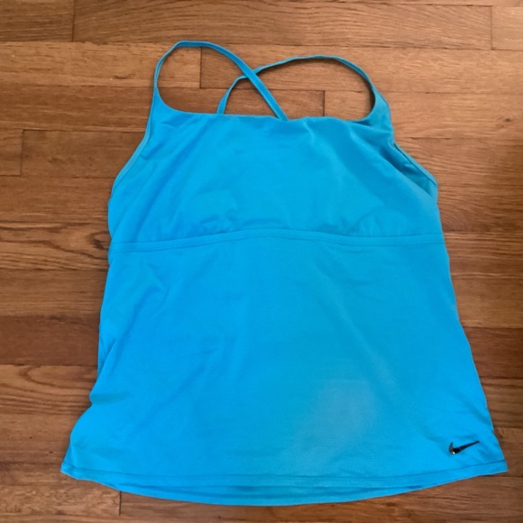 Nike Turquoise Bathing Suit Tank Top - Picture 1 of 3
